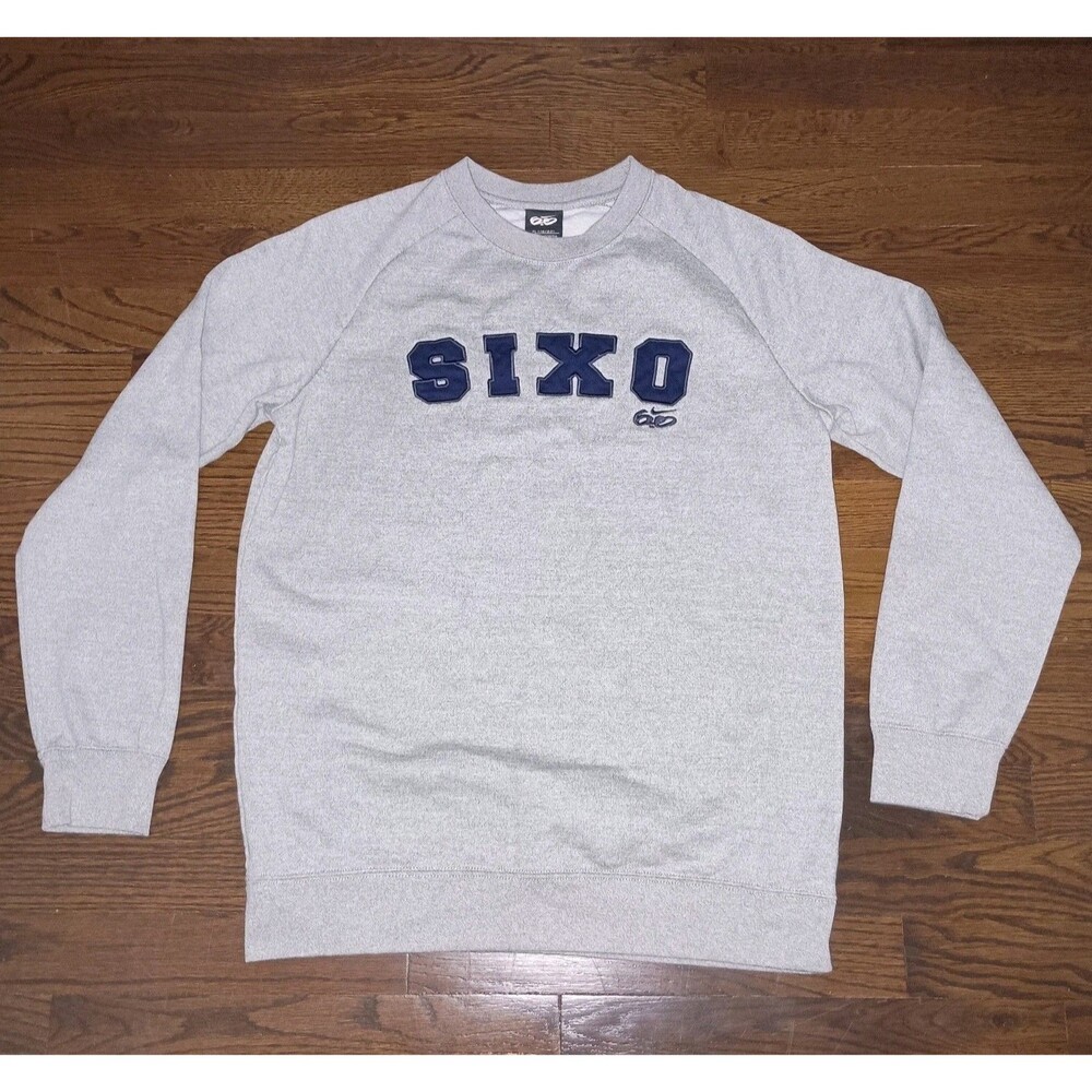 Nike 6.0 Sweatshirt Kids Youth XL 18-20 SIXO Skate Gray Crew Neck